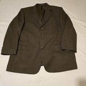 Baracuta Blazer Jacket Mens Size 48 Brown twill 100% Wool